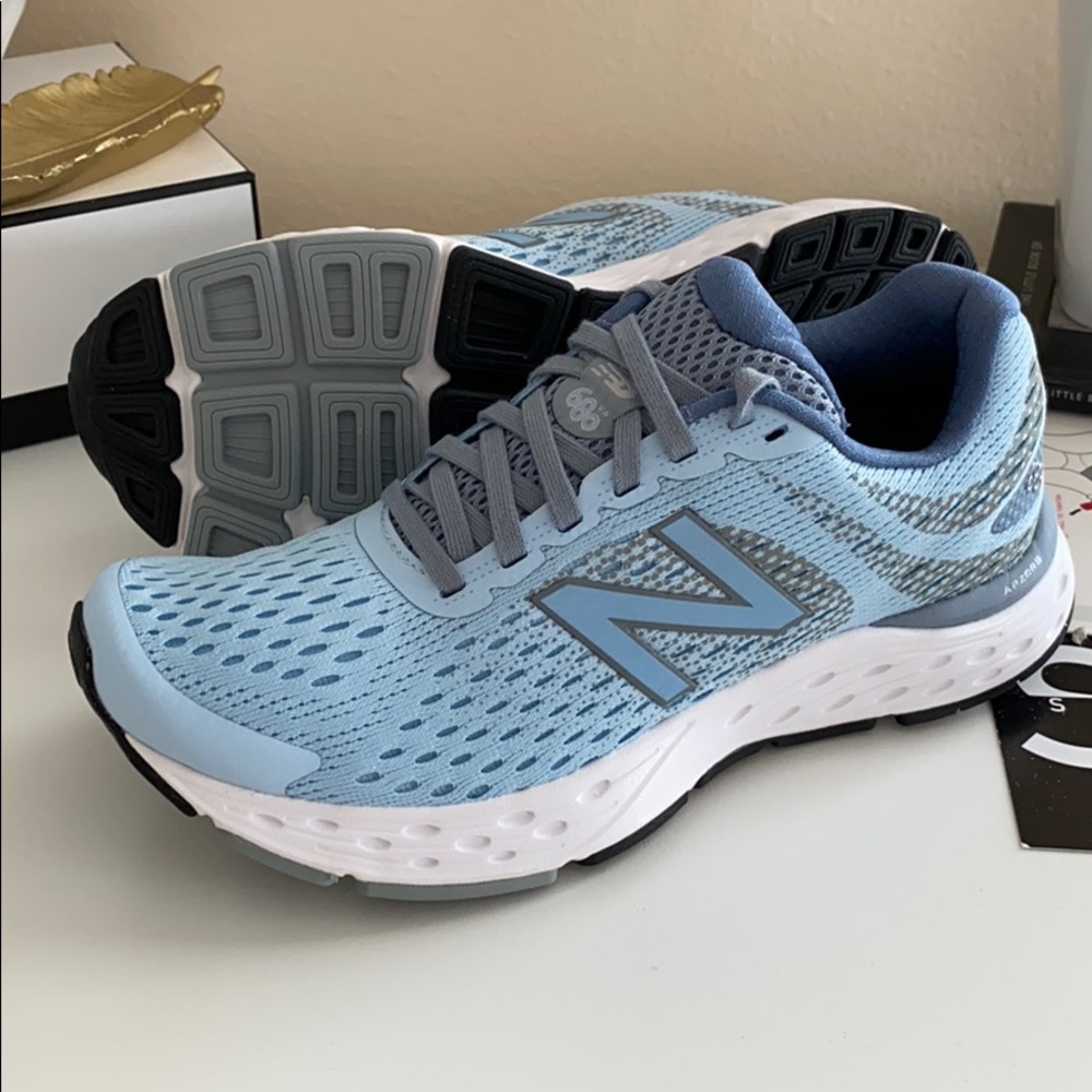 NEW new balance 680 baby blue sneakers shoes - Picture 7 of 7